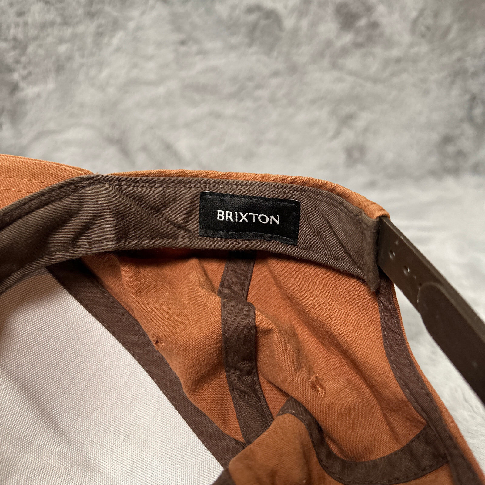 Brixton Company Hat Brown Patch Snapback Canvas A… - image 9