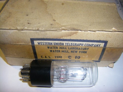 EARLY HISTORIC WESTERN UNION RADIO TELEGRAFO CHIAVE TRASMETTITORE TUBO 8/PRONG (NOS) - Foto 6 di 14