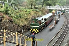 Photo 6x4 The engineers train departs towards Porthmadog Headed by Harlec c2021