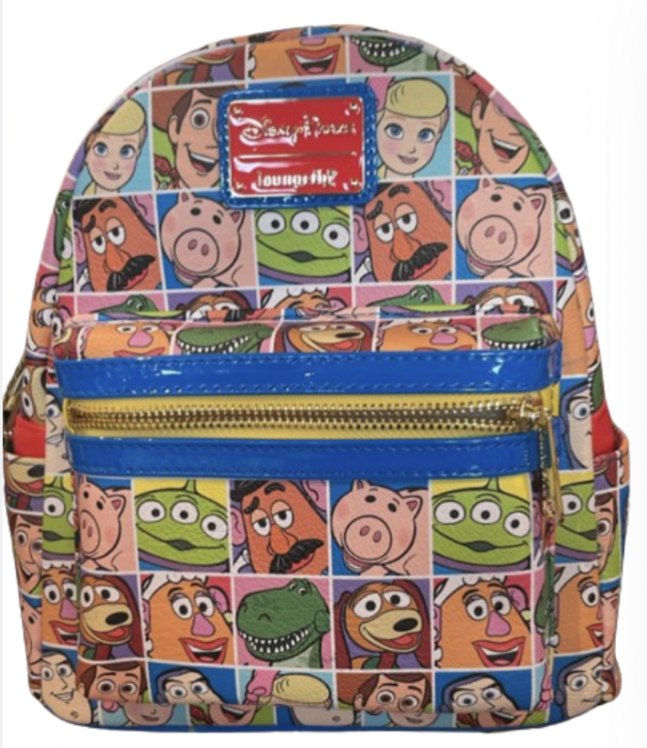 Disney Parks Loungefly Mini Backpack - Toy Story Character Squares