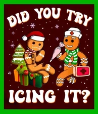 Did You Try Icing It? Gingerbread Christmas Holiday Refrigerator Fridge MAGNET