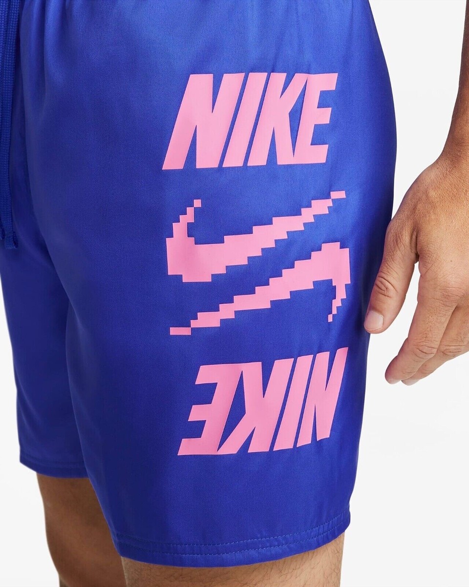 Nike Men's XL Swim Shorts 7” Volley Trunks Racer Blue NESSD514-418