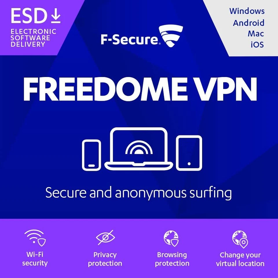 F-Secure 2026 Freedome VPN for 3 Mobile Devices 1 Year Email Activation Code - Image 4 of 4