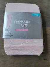 Danskin Now Girls Size 2-4 Footless Dance Tights Pink Shimmer 28-37 Pounds New 