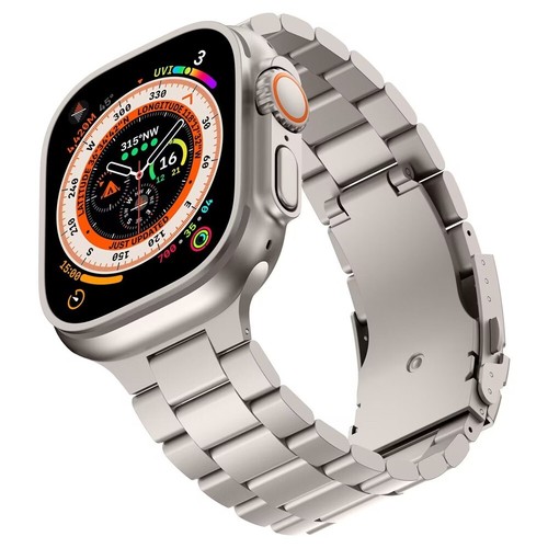 Per Apple Watch Ultra 2 49mm 44/45/46mm Serie 10 9 8 7 6 Cinturino Titanio - Foto 11 di 12