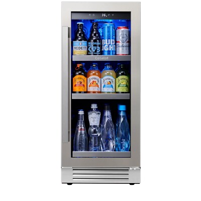 Ca'Lefort 80 Cans Fridge 15'' Beverage Refrigerator Cooler Freestanding Free Ship