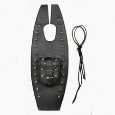 Suzuki VS800 VS1400 Intruder - Schwarz Leder Tank Chap Panel Bh Pad Abdeckung