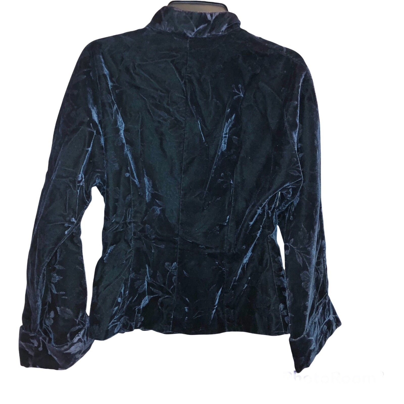 Victoria’s Secret Vintage Floral Velvet Bed Jacket Bl… Gem