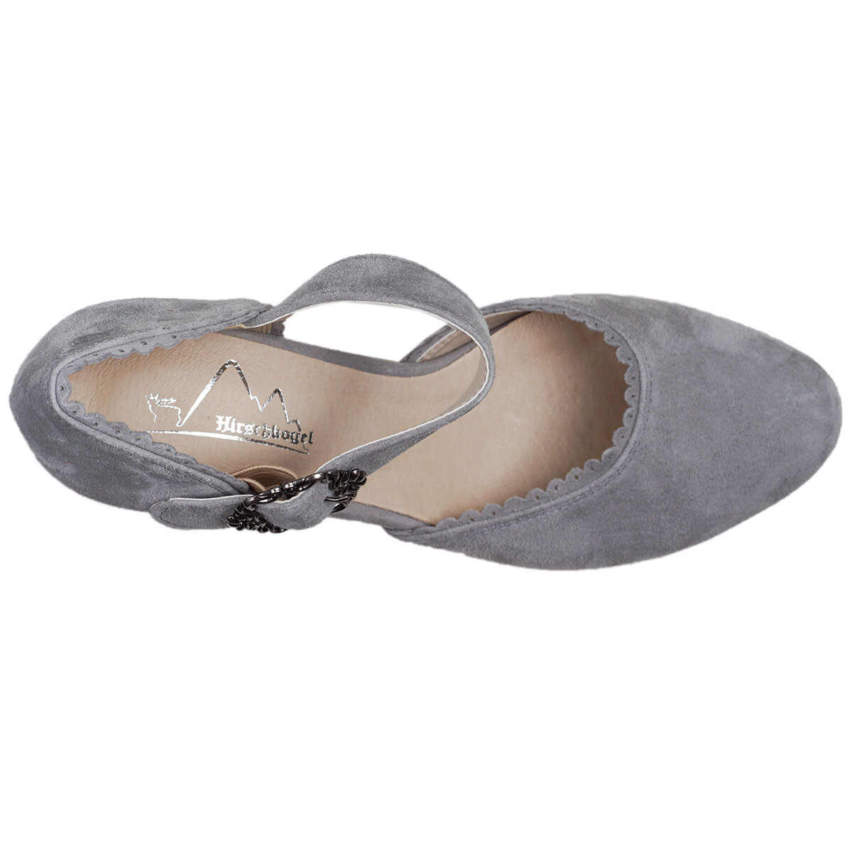 Hirschkogel Damen Trachten Pumps – Klassische Dirndl-Schuhe Aus Weichem Leder, Größen 35-42