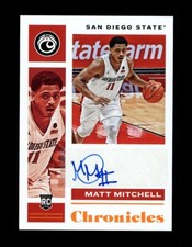 2021 CHRONICLES DRAFT PICKS MATT MITCHELL ROOKIE RC AUTO