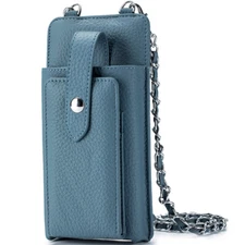 Real Leather Cell Phone Purse Wallet Shoulder Bag Case Cross-body Pouch Handbag