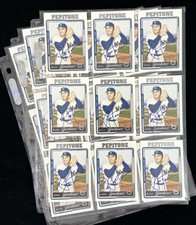 Lot of 24 2005 Topps Joe Pepitone New York Yankees SIGNED Baseball Cards MINT