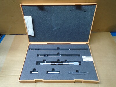 Mitutoyo Japan 141-121 Inside Micrometer Set 8-20'' .001 Res Interchangeable J315