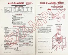 1965-67 Sinclair Tractor Lube Oil Specks Diagram For Ford 2000 2110 3000