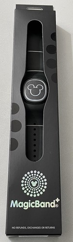 Disney Parks 2022 Solid Black Color Magic Band+ Brand New In Box