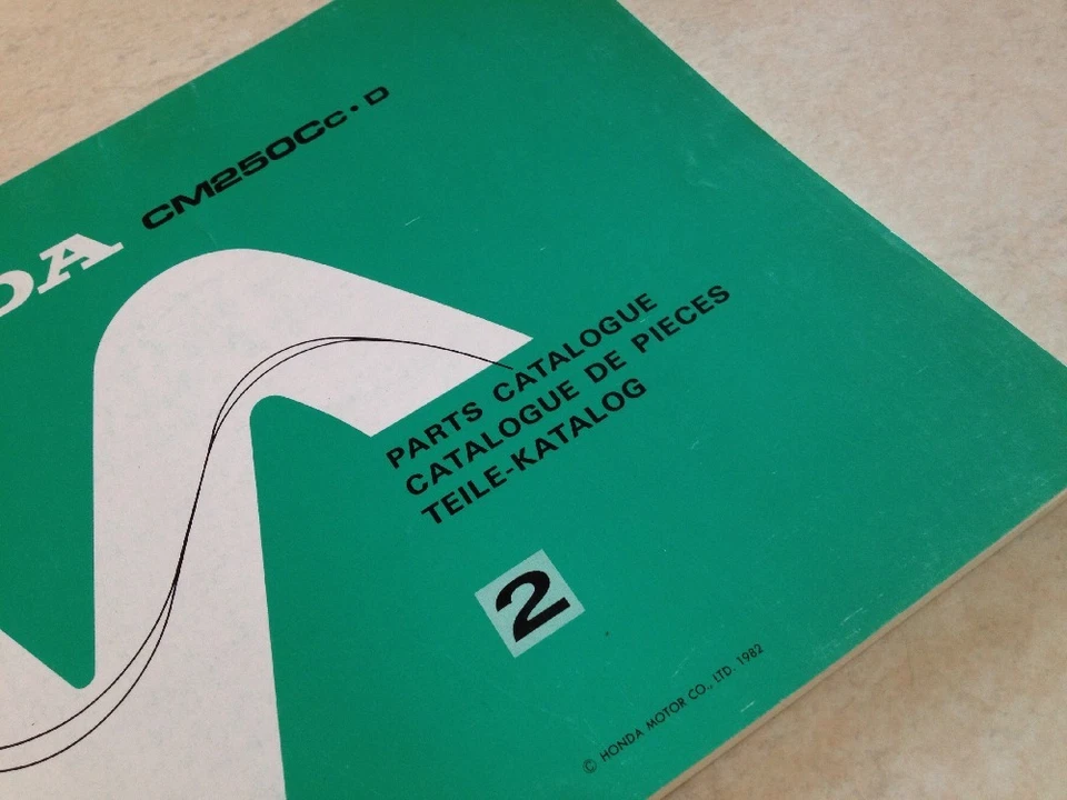 Honda Parts Lista CM250C CM250 CM 250 CM250Cc CM250Cd Edizione 2 1982 - Immagine 2 di 4