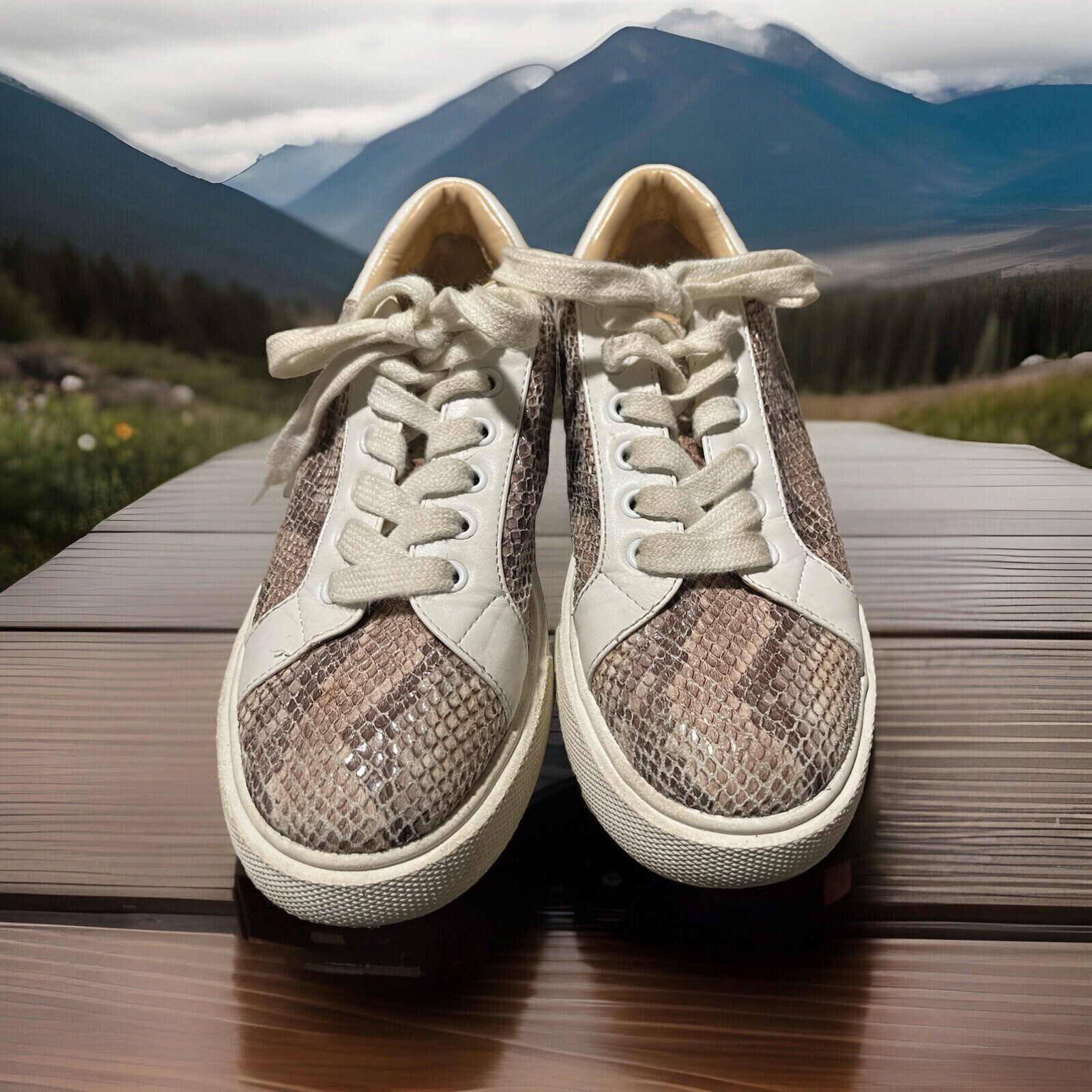 JLO Jennifer Lopez Python Platform Sneakers Women… - image 2