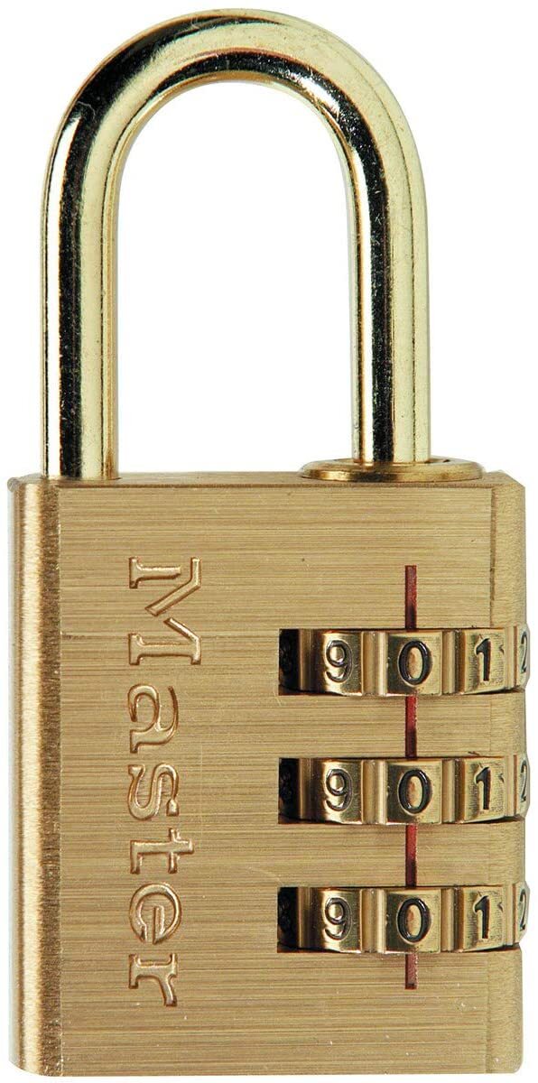 MASTER LOCK - LUCCHETTO COMBINAZIONE 3 CIFRE  FINITURA IN OTTONE MM 30