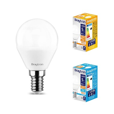 10er Sparpack LED Leuchtmittel  Lampe  E14 Kugel P45 5 Watt matt  400 Lumen