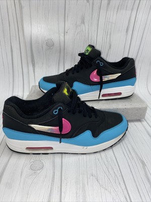 Nike Air Max 1 Jelly Swoosh Black Fuchsia Blue Fury