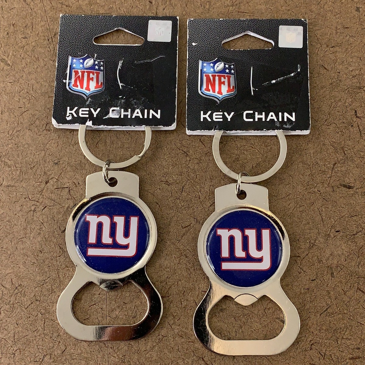 Lot of NFL New York Giants Football Logo Bottle Opener Key