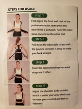 Neoprene Breathable Posture Corrector Back Shoulder Lumbar Support Belt Brace. M