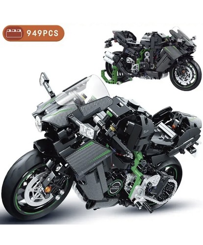 KAWASAKI NINJA H2R RACING 949 PIECES MANUFACTURER’S BOX - Picture 4 of 10