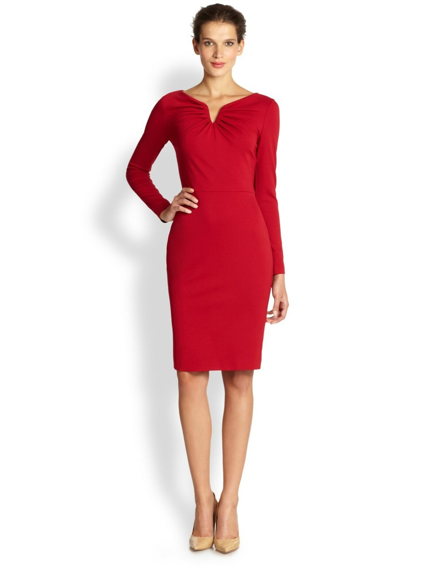 open lace back dress Escada
