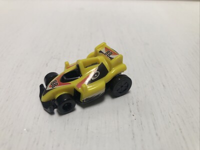 Meal Toy Kinder Joy Surprise Yellow Sprinty - Racing 1.75  car Pull Back