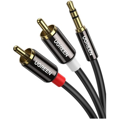 Bi-Directional 3.5mm to 2 RCA Splitter Cable - Perfect for DJs and Sound Systems