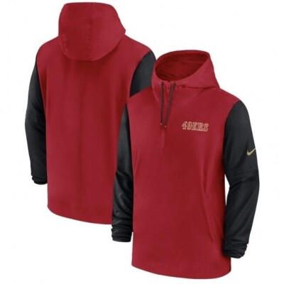 San Francisco 49ers Nike 2024/25 Sideline Pre-Game Player 1/2-Zip