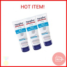 Aquaphor Baby Diaper Rash Cream, 3-in-1 Diaper Rash Relief, 3.5 Oz Tube, Pack o