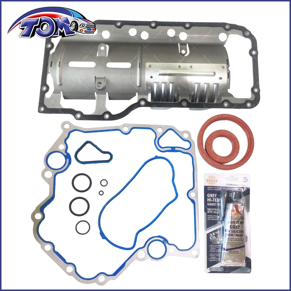 Juego completo de cárter de aceite de junta para Jeep Commander Dodge Dakota Chrysler 2004-2007 4,7 L Foto 3 de 3
