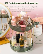 Argox 360 ° rotary makeup organizer, bathroom counter organizer, skincare 