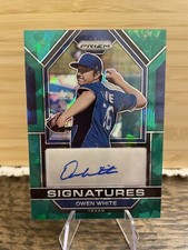 2023 Panini Prizm Baseball Owen White Signatures Auto #SIG-OW Green Prizm 🔥🔥