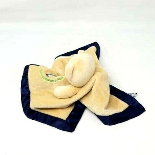 Baby Fanatic Seattle Seahawks Bear Blanket Tan Blue Trim Security Lovey Plush - Picture 3 of 6