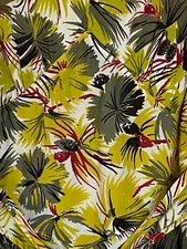 Vintage CEEB OF MIAMI 60's Dress Romper Swimsuit Tropical Print S/M?