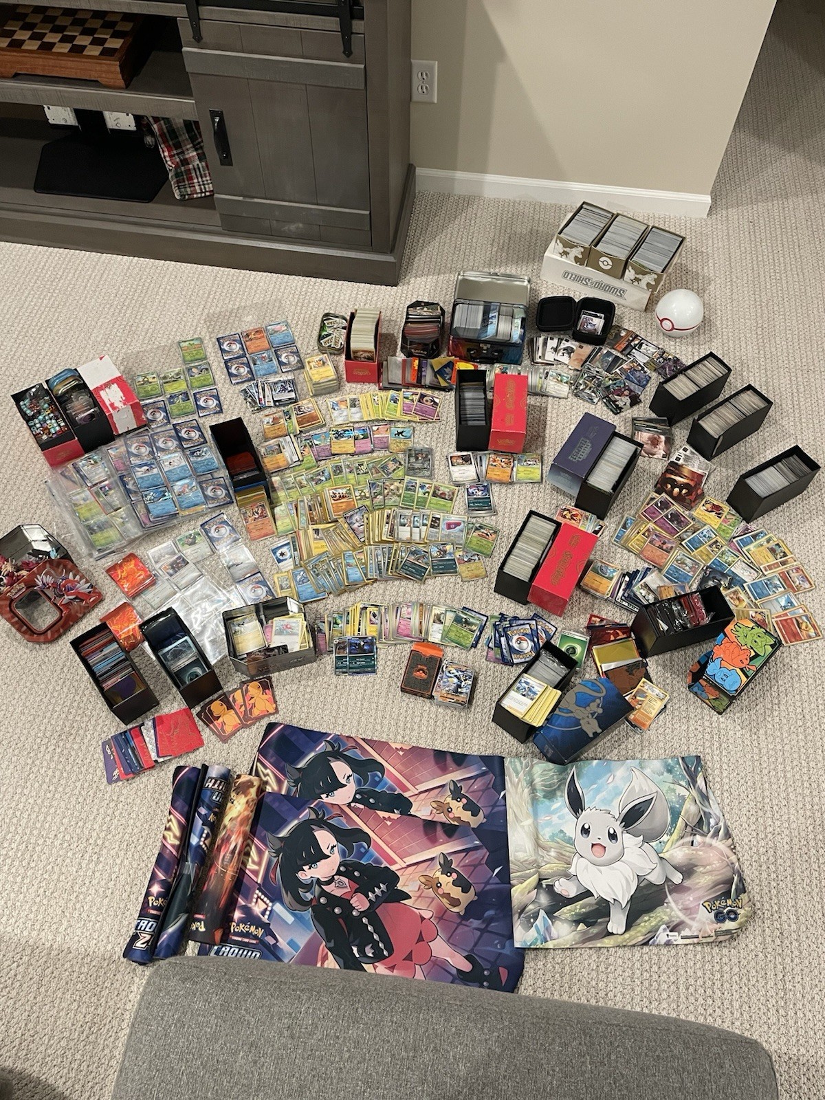 Pokemon Modern Collection 500+ Card Lot Many Cards! Box Sets, Storage Find!!
