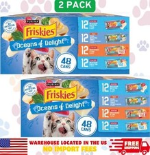 Friskies Oceans of Delight Variety Pack Canned Cat Food, 5.5-oz can, case of 96