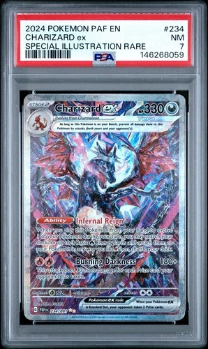 Charizard ex 234/091 SV: Paldean Fates Holo PSA 7