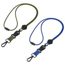 2Pcs Heavy Duty Breakaway Lanyard, Adjustable Neck Lanyard, Blue, Green
