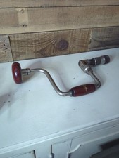 Hand Drill Vintage Craftsman-10 Brace Bit Made in USA Wood Working Tool