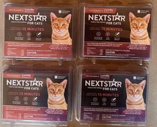 (4) Lot NEXTSTAR Topical Flea & Tick Treatment & Prevention  Cats over 3.5 lbs