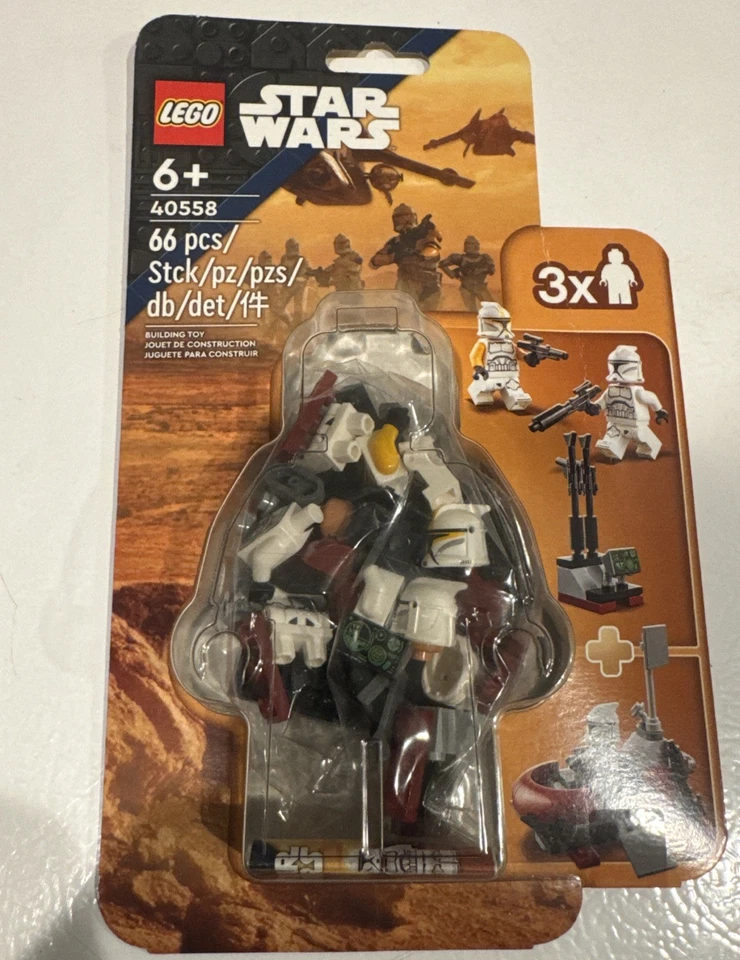 NEW LEGO Star Wars Clone Trooper Command Station 40558 Battle Pack Lot Of 9 - Image 3 of 3
