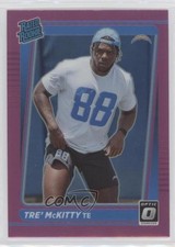 2021 Panini Donruss Rated Rookie Optic Holo Pink Preview Tre' McKitty 05gv