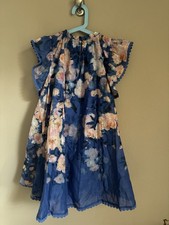 NWT Auth Zimmermann Girl’s Everley Lace-Trimmed Swing Dress sz 10