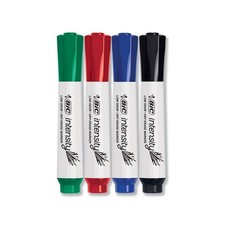 BIC Intensity Low Odor Dry Erase Markers, 4 Count Pack of 1 , Assorted