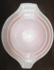 Set of 3 Pyrex Pink Gooseberry Cinderella Nesting Mixing Bowls (#442, 443, 444)