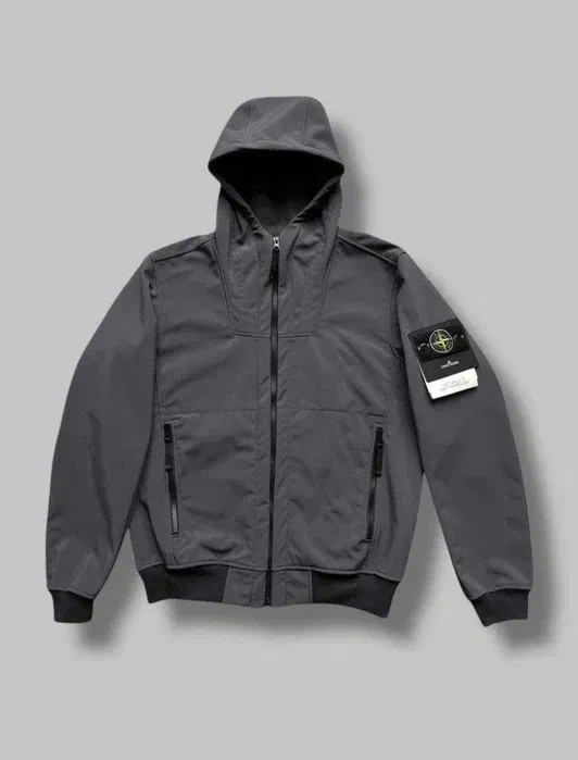 STONE ISLAND SOFT SHELL-R BLACK JACKET | eBay