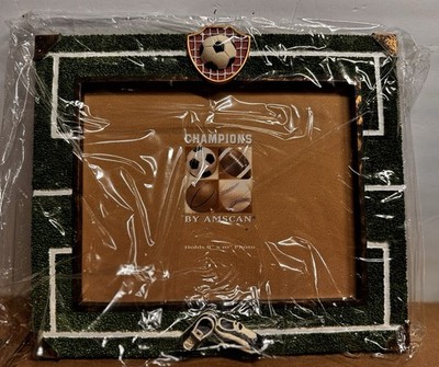 Rare Amscan Soccer ''Champions'' themed picture frame For Your Cristiano Ronaldo 